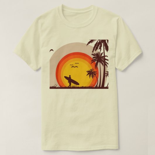 Sunset Beach T - Shirt (Design vorne)