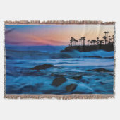 Sunset Beach Throw Blanket 4 Decke (Vorderseite)