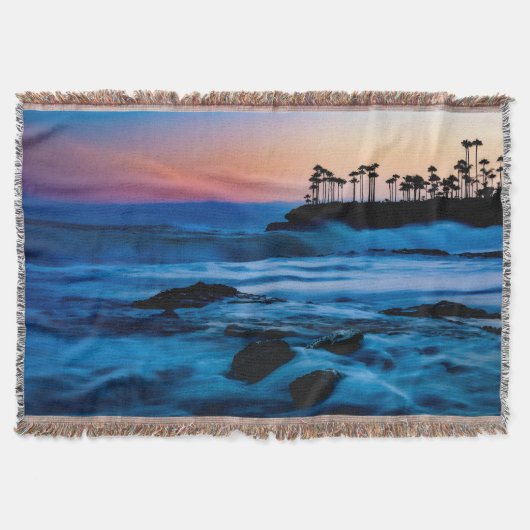 Sunset Beach Throw Blanket 4 Decke (Vorderseite)