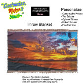 Sunset Beach Throw Blanket 5 Decke