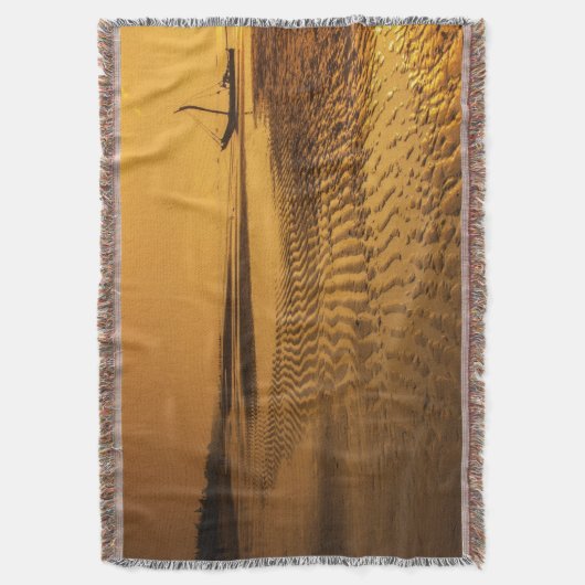 Sunset Beach Throw Blanket 6 Decke (Vorderseite Vertikal)