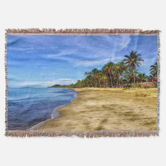 Sunset Beach Throw Blanket 7 Decke (Vorderseite)