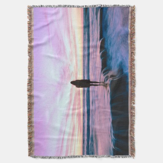 Sunset Beach Throw Blanket 8 Decke (Vorderseite Vertikal)
