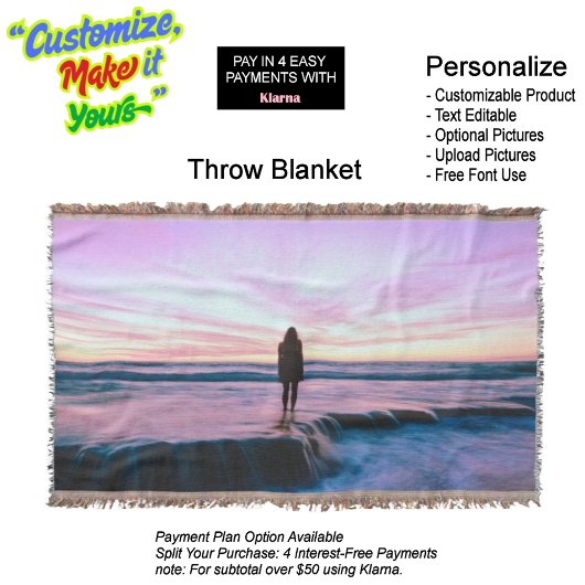 Sunset Beach Throw Blanket 8 Decke