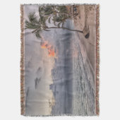 Sunset Beach Throw Blanket 9 Decke (Vorderseite Vertikal)