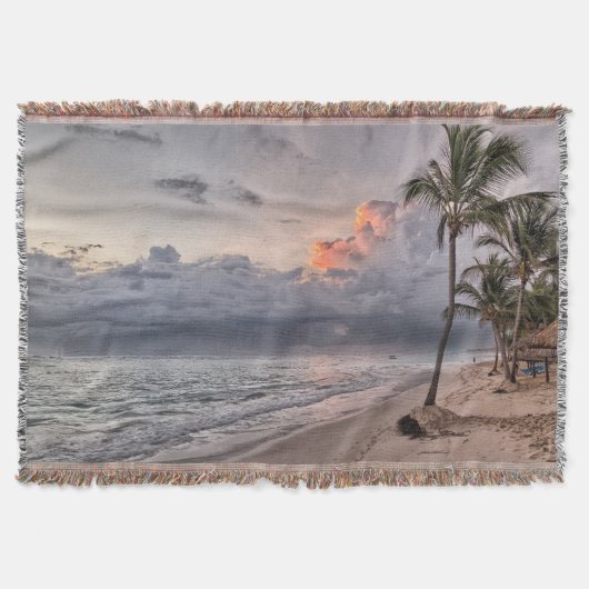 Sunset Beach Throw Blanket 9 Decke (Vorderseite)