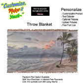 Sunset Beach Throw Blanket 9 Decke