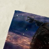 Sunset Beach Towel with the Ocean and Palm Trees Strandtuch (Beispiel)