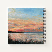 Sunset Beach Vacation Lake House Notizblock (Rückseite)