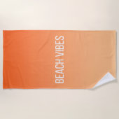 Sunset Beach Vibes - Modernes Design Strandtuch (Vorderseite)