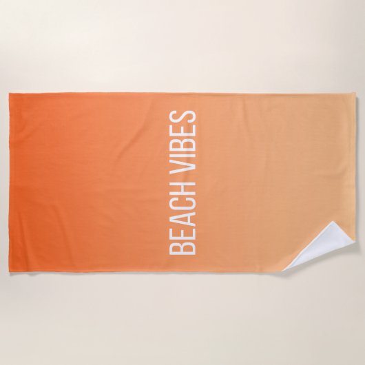 Sunset Beach Vibes - Modernes Design Strandtuch (Vorderseite)