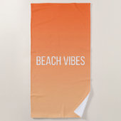 Sunset Beach Vibes - Modernes Design Strandtuch (Vorderseite)