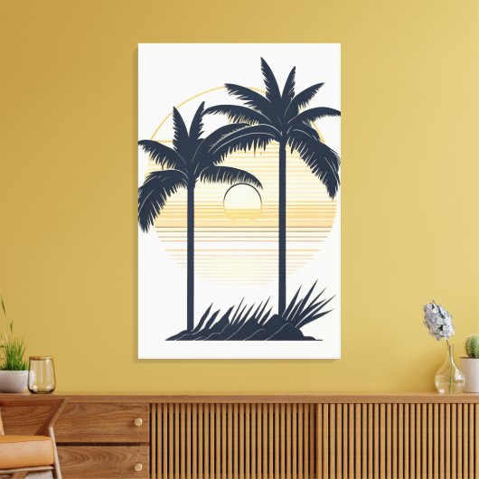 Sunset Beach View Wall Art Leinwanddruck (Insitu (Wohnzimmer))