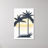 Sunset Beach View Wall Art Leinwanddruck (Vorderseite)