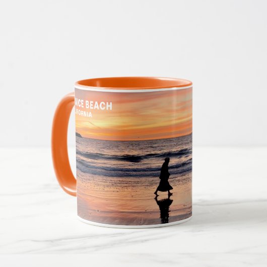 Sunset Beach Walk - Venice Beach, CA Tasse (Vorderseite Links)