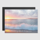 Sunset Beach Waves Monterey California Magnetkarte (Vorne/Hinten)