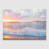 Sunset Beach Waves Monterey California Magnetkarte (Vorderseite)