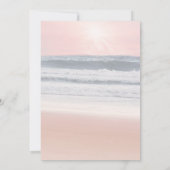 Sunset Beach Wedding Beachfront Wedding Invitation Einladung (Rückseite)