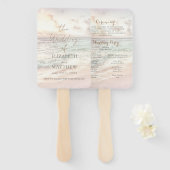 Sunset Beach Wedding  Fächer (Vorne und Hinten)