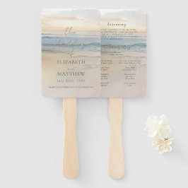 Sunset Beach Wedding  Fächer