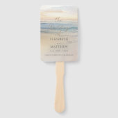 Sunset Beach Wedding  Fächer (Vorderseite)