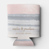 Sunset Beach Wedding Favor Dosenkühler (Rückseite)