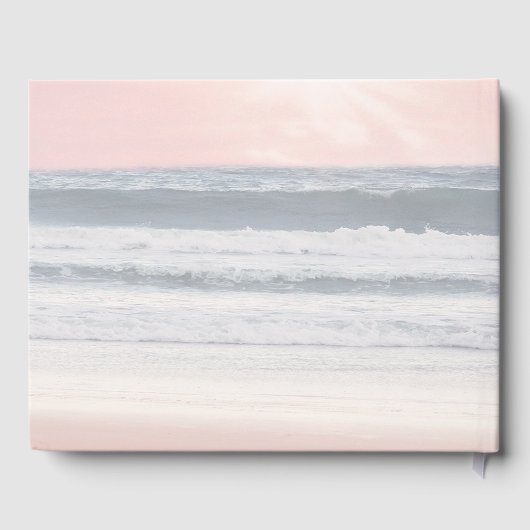 Sunset Beach Wedding | Oceanside Wedding Gästebuch (Rückseite)