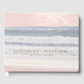 Sunset Beach Wedding | Oceanside Wedding Gästebuch (Vorderseite)