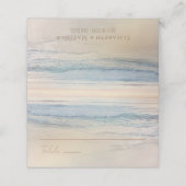 Sunset Beach Wedding | Oceanside Wedding Platzkarte (Außenseite Aufgefaltet)