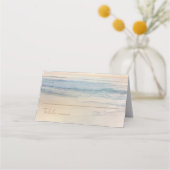 Sunset Beach Wedding | Oceanside Wedding Platzkarte (Vorderseite)