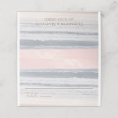 Sunset Beach Wedding | Oceanside Wedding Platzkarte (Außenseite Aufgefaltet)