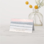 Sunset Beach Wedding | Oceanside Wedding Platzkarte (Rückseite)