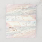 Sunset Beach Wedding Place Card Platzkarte (Außenseite Aufgefaltet)