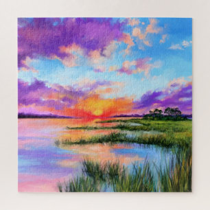 Sunset Beautiful Landschaft Jigsaw Puzzle