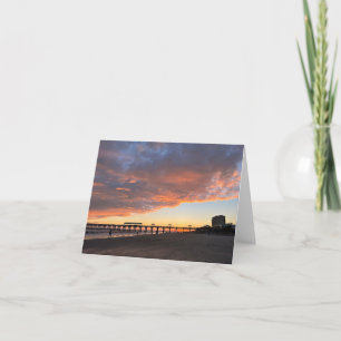 Sunset Beauty Blanc gefaltete Karte