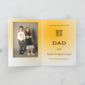 Sunset Beer Best Vater Vathers Day Card Karte (Innenseite)