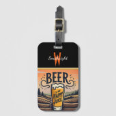 Sunset Beer im Land Gepäckanhänger (Vorderseite Vertikal)