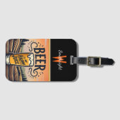 Sunset Beer im Land Gepäckanhänger (Vorderseite (Horizontal))