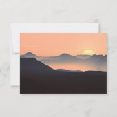 Sunset Beerdigung Danke Karte | Memorial Card (Rückseite)