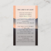 Sunset Beerdigungskarte |In Love Memory Visitenkarte (Rückseite)