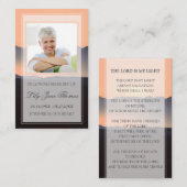 Sunset Beerdigungskarte |In Love Memory Visitenkarte (Vorne/Hinten)