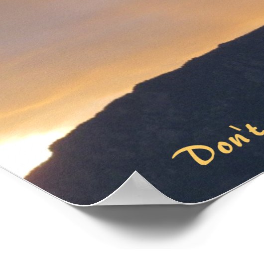 Sunset Behind Cheyenne Mountain Poster (Ecke)