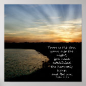 Sunset Bible Verse Poster (Vorne)