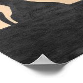 Sunset Bird and Tree Silhouette von Julia Hanna. Poster (Ecke)