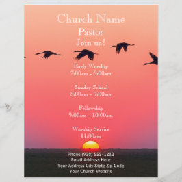 Sunset Birds Church Flyer, Mitglied der US Service Flyer