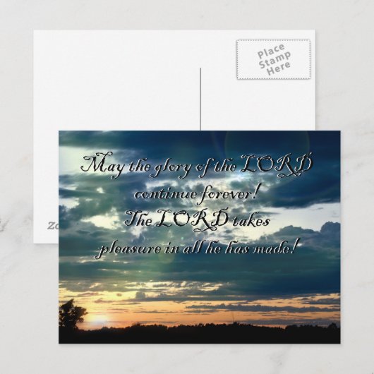 Sunset Biverse Postkarte (Vorne/Hinten)