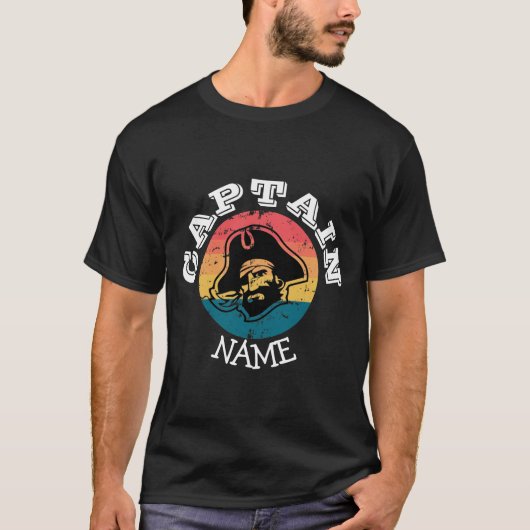 Sunset Black Beard Pirate Party T - Shirt (Vorderseite)