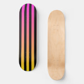Sunset & Black Stripe Skateboard Deck (Vorderseite)