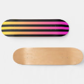 Sunset & Black Stripe Skateboard Deck (Horizontal)
