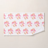 Sunset-Blätter Badhandtuch Set (Handtuch)